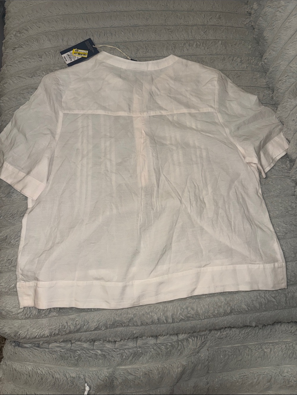 Universal Thread White Pintuck Henley Tunic Top - Picture 4 of 9